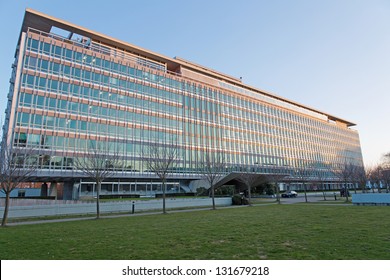 GENEVA - MARCH 15: Headquarters Of The World Health Organization March 15, 2013 In Geneva, Switzerland. WHO Is The Directing And Coordinating Authority For Health Within The United Nations System.