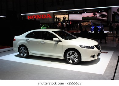 GENEVA - MARCH 3 : A  Honda ACCORD  Car Show On Display At 81th International Motor Show Palexpo-Geneva On March 3, 2010 In Geneva, Switzerland.