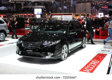 GENEVA - MARCH 3 : A Honda ACCORD  Car Show On Display At 81th International Motor Show Palexpo-Geneva On March 3, 2010 In Geneva, Switzerland.