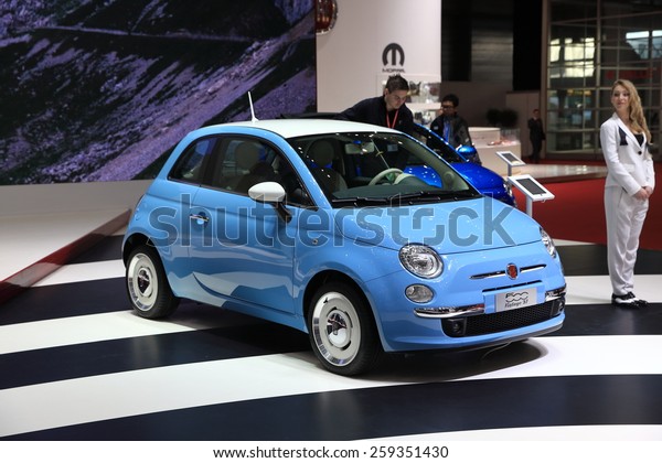 Geneva March 3a 15 Fiat 500 Stock Photo Edit Now
