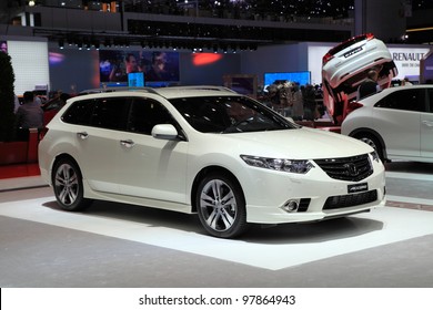 GENEVA, MARCH 8 : A HONDA ACCORD Car On Display At 82th International Motor Show Palexpo-Geneva On March 8, 2012 In Geneva, Switzerland.