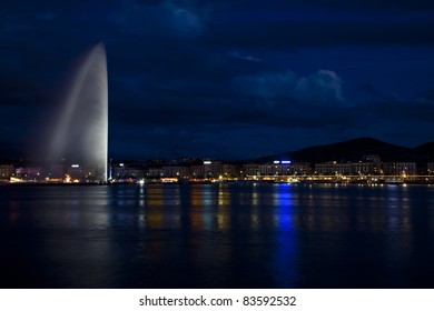 Geneva in a summer night