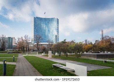 Geneva, Switzerland - December 03, 2019: World Intellectual Property Organization (WIPO) New Building - United Nations specialized agency - Geneva, Switzerland
