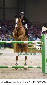 Geneva, Switzerland - December 9th 2018: Marcus Ehning Riding Prêt A Tout For Germany In The Rolex Grand Prix