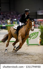 Geneva, Switzerland - December 9th 2018: Marcus Ehning Riding Prêt A Tout For Germany In The Rolex Grand Prix