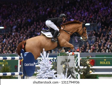 Geneva, Switzerland - December 9th 2018: Marcus Ehning Riding Prêt A Tout For Germany In The Rolex Grand Prix