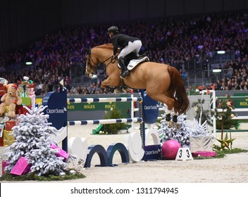 Geneva, Switzerland - December 9th 2018: Marcus Ehning Riding Prêt A Tout For Germany In The Rolex Grand Prix