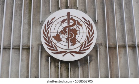 Geneva, Switzerland - Sept 2017 : World Health Organization Sign