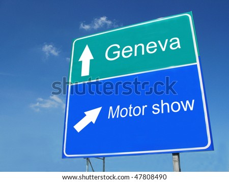 GENEVA-MOTOR SHOW sign