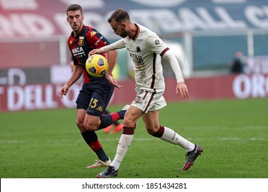 Genova, Italy. 08th November 2020. Borja Mayoral Of  As Roma During The Serie A Match Between Genoa Cfc And As Roma.