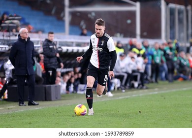 Genova, Italy. 18th December 2019. Italian Serie A. Uc Sampdoria Vs Juventus Fc .  Aaron Ramsey Of Juventus FC.   