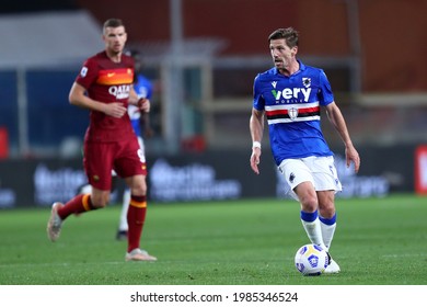 Genova, Italy. 2nd May 2021 . Adrien Silva Of  Uc Sampdoria  During The Serie A Match Between Uc Sampdoria And As Roma.