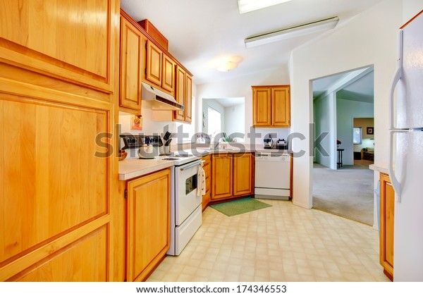 Gentle Colors Kitchen Room Vaulted Ceiling Stock Photo Edit Now