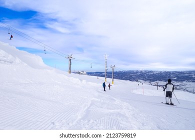 Gentle Slope Of A Ski Resort（Niseko, Hokkaido, Japan)