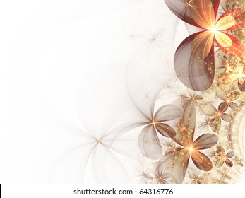 Gentle And Soft Fractal Flowers