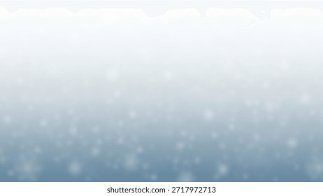 Gentle Winter Snowfall Backdrop  Soft Bokeh Lights  Festive Feel.