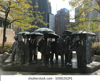 The Gentlemen Statue By Ju Ming Chicago 2017