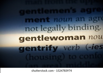 gentlewoman word in a dictionary. gentlewoman concept, definition. - Shutterstock ID 1524783974