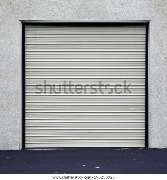 Genuine Aluminum Warehouse Garage Roll Door Stock Photo Edit Now