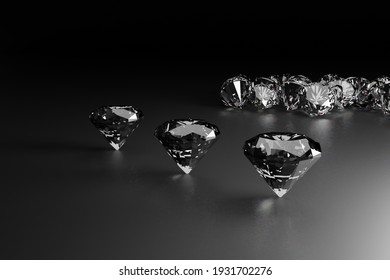 A genuine diamonds, cut and clean. Rare and expensive. DIamonds background