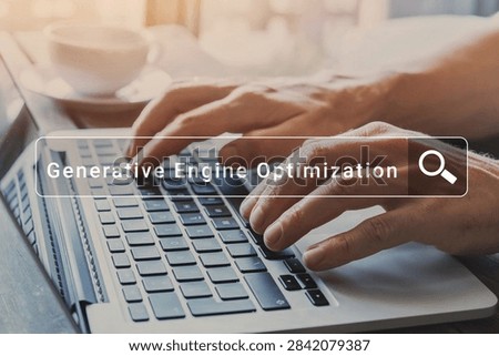 GEO generative engine optimization concept, AI search results.