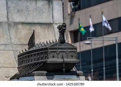 Geobukseon (Korean Turtle Ship) Replica Sculpture In Gwanghwamun Agora