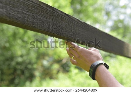 Geocaching clues found underside of railing, countryside england norfolk, intriguing clues, treasure hunt, family fun