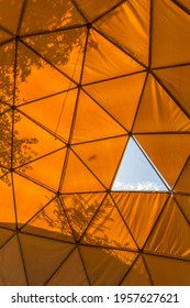 Geodesic Dome. Architecture Pattern. Wallpaper 