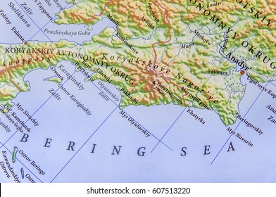 Geographic Map Of European Bering Sea