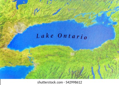 Geographic Map Lake Ontario Canada Country Stock Photo (Edit Now) 542998612