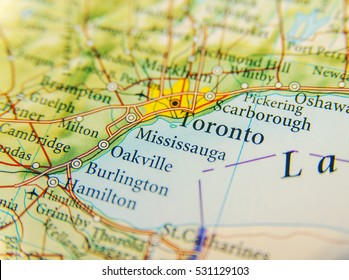 Geographic Toronto Map Close