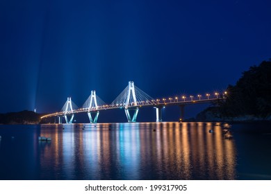 Geoje Toll Bridge From Shore