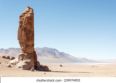 Geological Monolith, The Indian Stone, Near Salar De Tara, Los Flamencos National Reserve, Atacama Desert,Chile