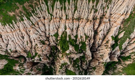 Geological natural monument Rapa Rosie in Romania - Shutterstock ID 2052618149