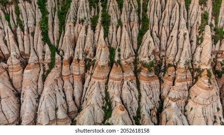 Geological natural monument Rapa Rosie in Romania - Shutterstock ID 2052618158