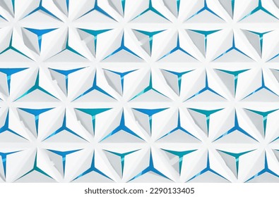 Geometric abstract background. Paper with triangular cuts.
