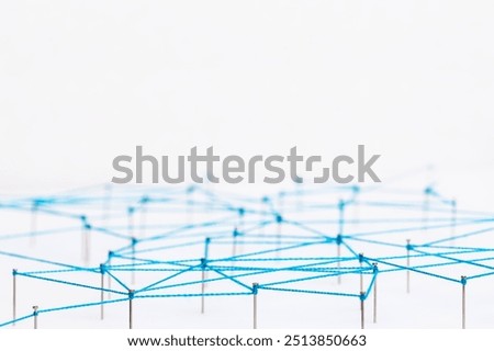 Geometric abstract background, technology concept, connecting dots design