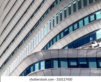 Geometric Architectural Details Of A Contemporary Office Building In The Netherlands