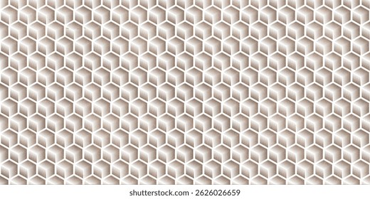 a geometric background featuring repeating hexagonal cubes, creating a modern and abstract design.