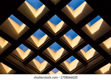 Geometric Background Pattern of Skylight on Bright Day - Powered by Shutterstock - Get 15% off with code: PIKWIZARD15