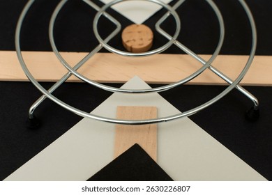 Geometric composition. Abstract geometric background