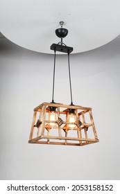 Geometric Design Solid Wood Body Chandelier