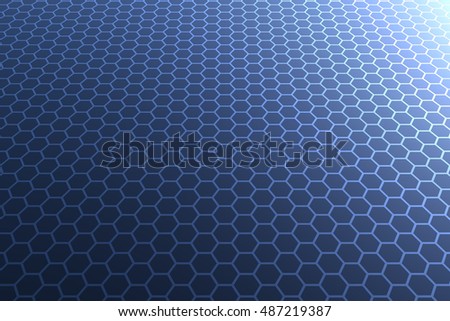 geometric honeycomb render