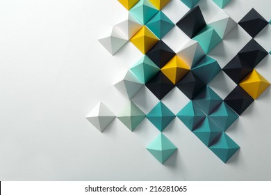 Geometric Origami Background