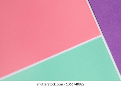 Geometric Pastel Color Paper Background.