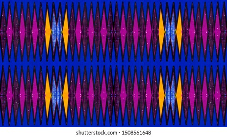 Geometric pattern of a colorful African fabric, photo 
