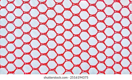 Geometric Pattern Texture of Hexagonal Mesh for Background