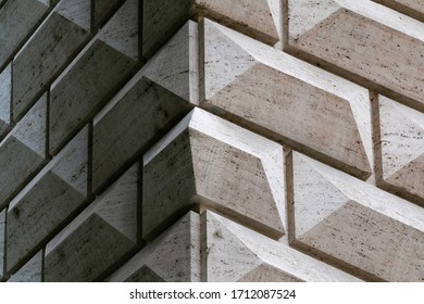 geometric patterned concrete wall texture