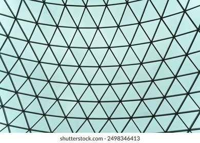 Geometric Patterned Glass Dome Ceiling