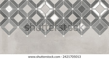 Geometric seamless decor made of wood, marble, concrete, cement and stone.